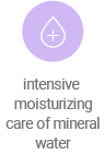 intensive moisturizing care of mineral water