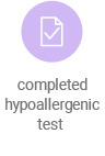 completed hypoallergenic test